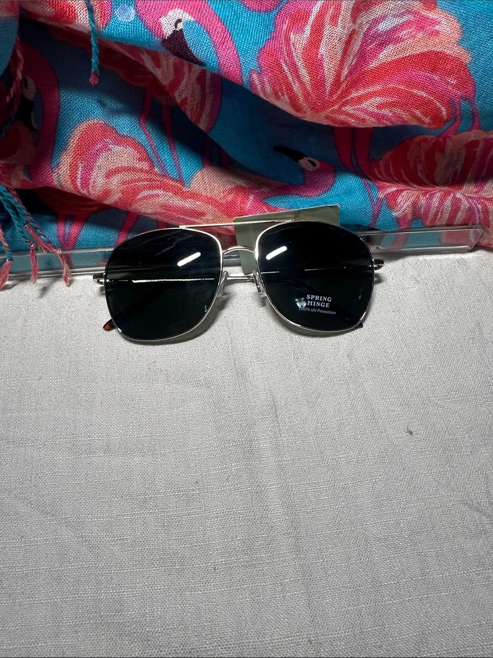 Men's Silver Frame Black Lens Sunglasses - by Goodfellow & Co. NWT